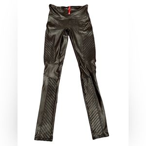 SPANX Faux Leather Moto Leggings